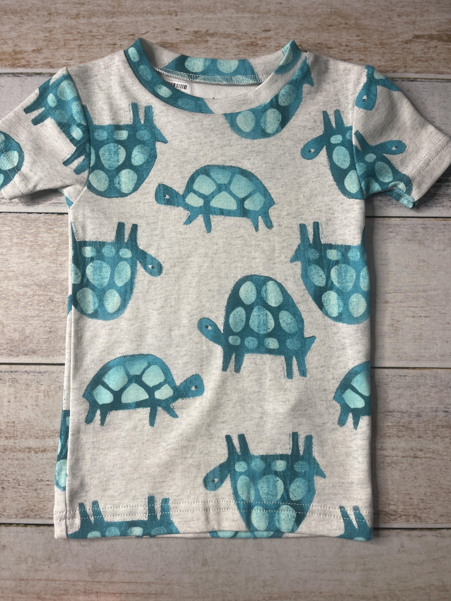 Carters Unisex Grey | Turquoise Pajamas Size: 2T Grey | Turquoise