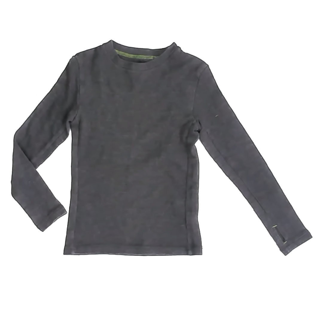 Climatesmart Boys Grey Waffle Baselayer Long Sleeve Shirt Size: 4-5T Grey Waffle Baselayer
