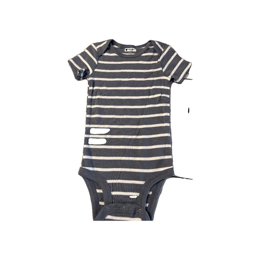 Just Born Unisex Grey | whales | White | Stripe Onesie Size: 9 months Grey | whales | White | Stripe