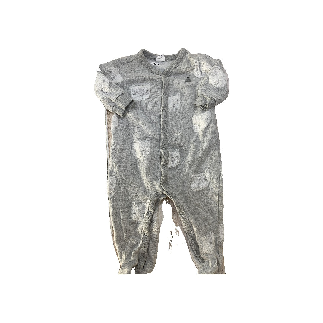 Gap Boys Grey | White | animals Pajamas Size: 3-6 months Grey | White | animals