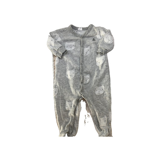 Gap Boys Grey | White | animals Pajamas Size: 3-6 months Grey | White | animals
