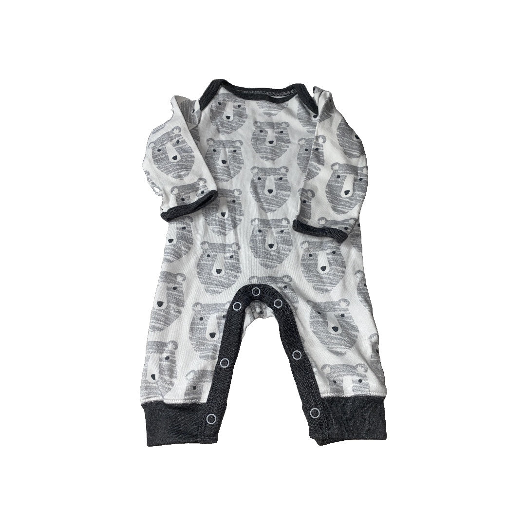 Cloud Island Boys Grey | White | bears Long Sleeve Outfit Size: Newborn Grey | White | bears