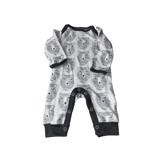 Cloud Island Boys Grey | White | bears Long Sleeve Outfit Size: Newborn Grey | White | bears