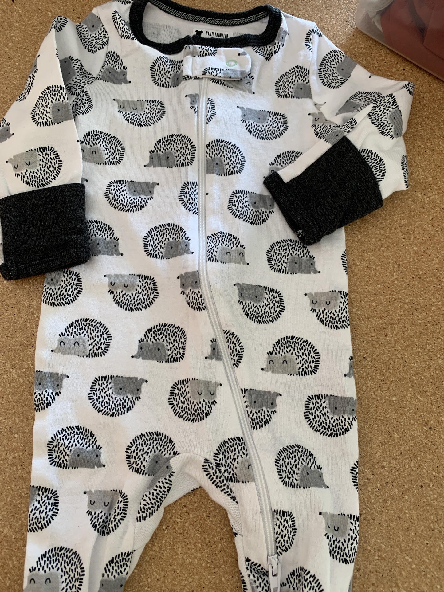 Boys Grey | White | Black | animals Pajamas Size: 0-3 months Grey | White | Black | animals