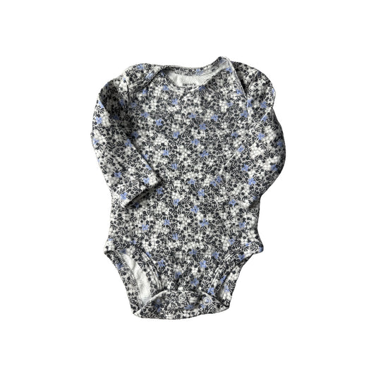 Carters Girls Grey | White | Black | Light Blue Onesie Size: 0-3 months Grey | White | Black | Light Blue