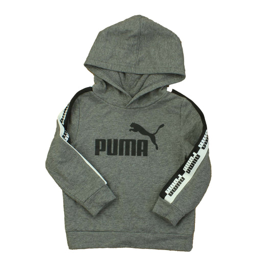Puma Boys Grey | White | Black Hoodie Size: 2T Grey | White | Black
