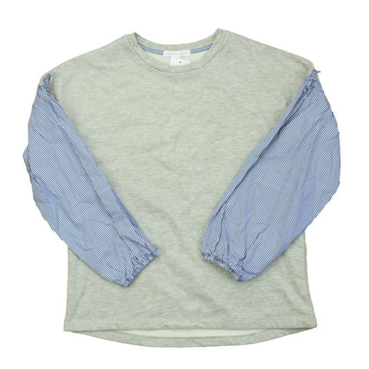 Rockets Of Awesome Girls Grey | White | Blue Long Sleeve Shirt Size: 10-12 Years