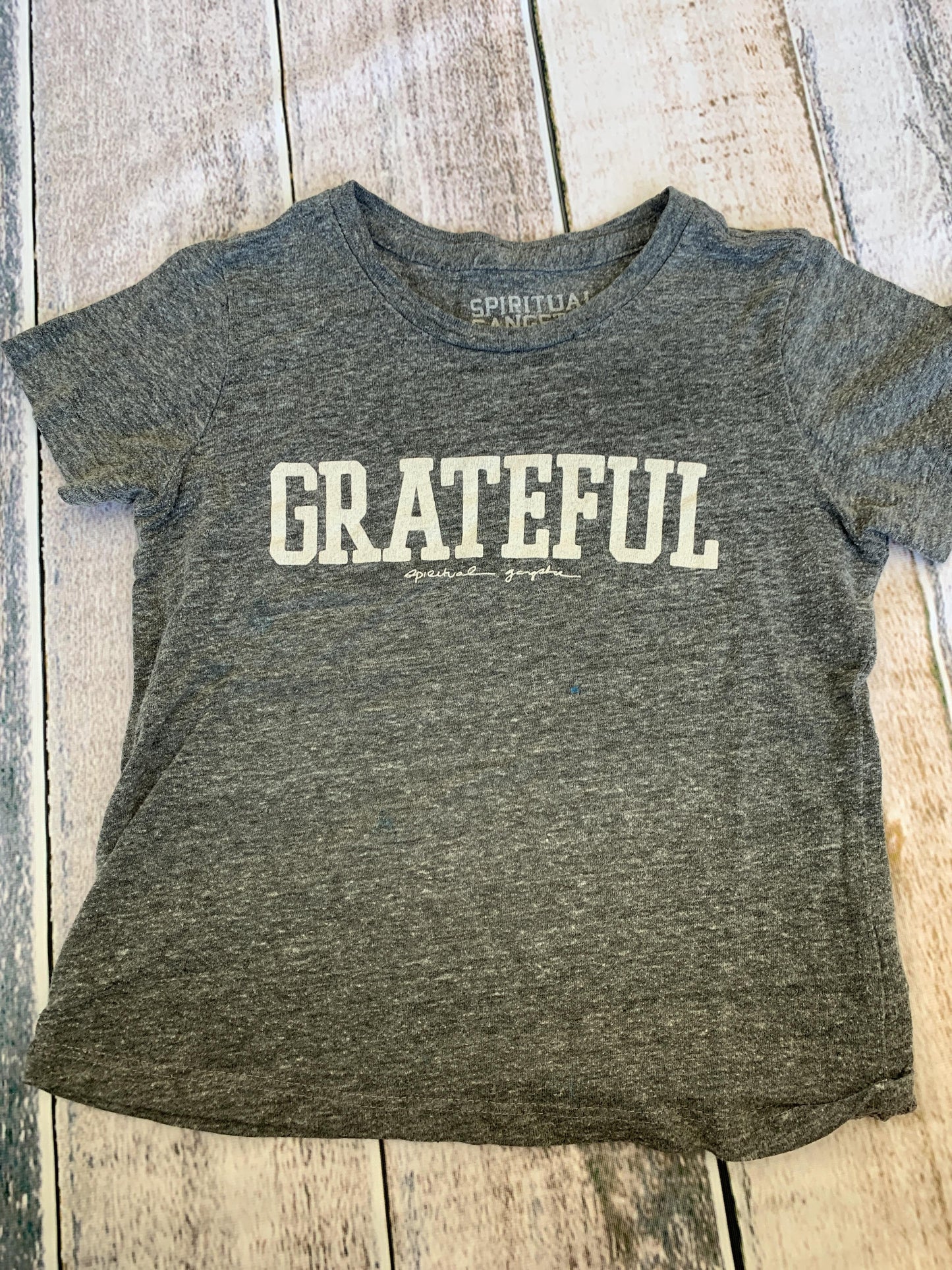 Spiritual Gangster Boys Grey | White | Graphic T-Shirt Size: 6 Grey | White | Graphic