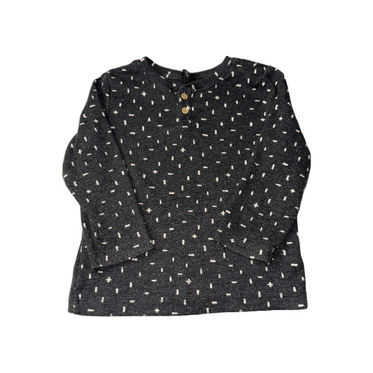 Art Class Unisex Grey | White | Pattern Long Sleeve Shirt Size: 2T Grey | White | Pattern