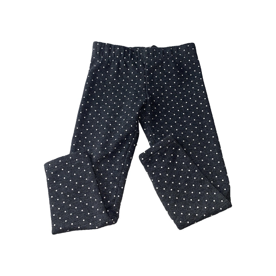 H&M Girls Grey | White | polka dot Pants Size: 3T Grey | White | polka dot