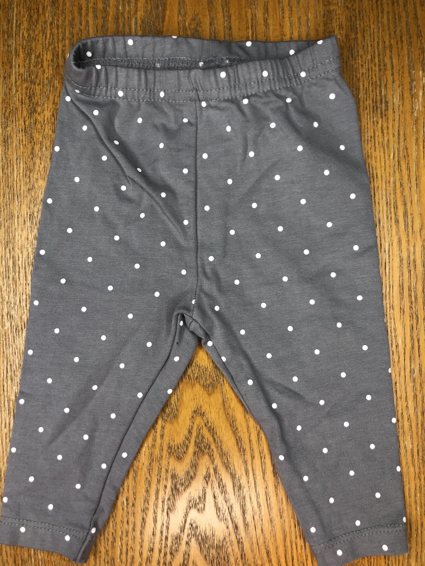 Carters Girls Grey | White | polka dot Pants Size: 6 months Grey | White | polka dot