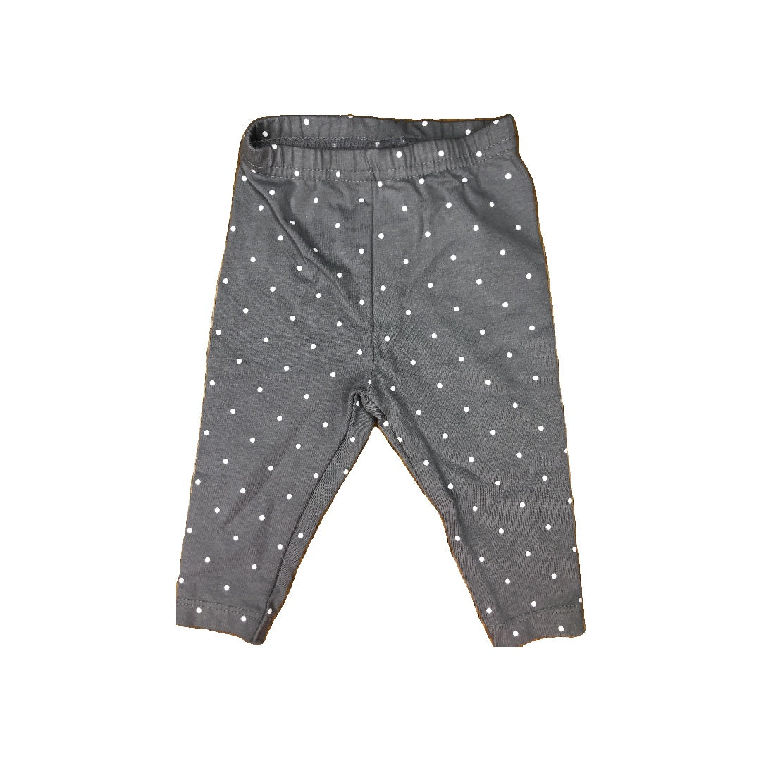 Carters Girls Grey | White | polka dot Pants Size: 6 months Grey | White | polka dot