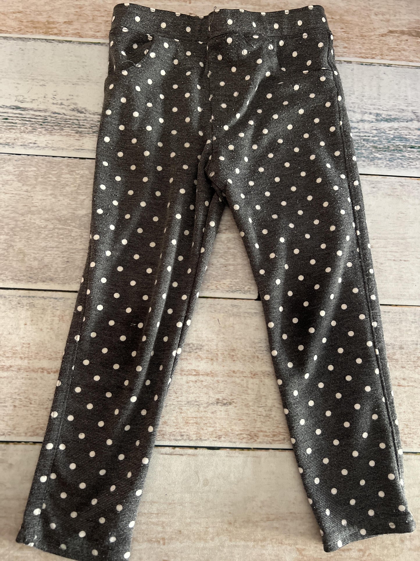 Girls Grey | White | polka dot Pants Size: 2T Grey | White | polka dot