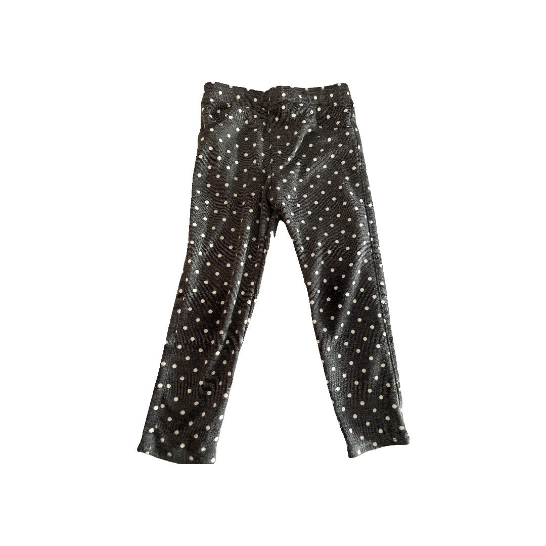 Girls Grey | White | polka dot Pants Size: 2T Grey | White | polka dot