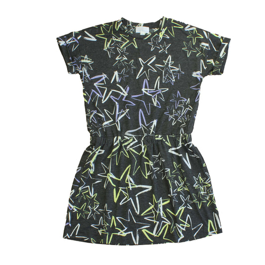 Rockets Of Awesome Girls Grey | White | Purple | Stars Dress Size: 12 Years Grey | White | Purple | Stars