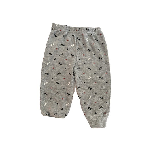 Baby Essentials Boys Grey | White | Red Pants Size: 9 months Grey | White | Red