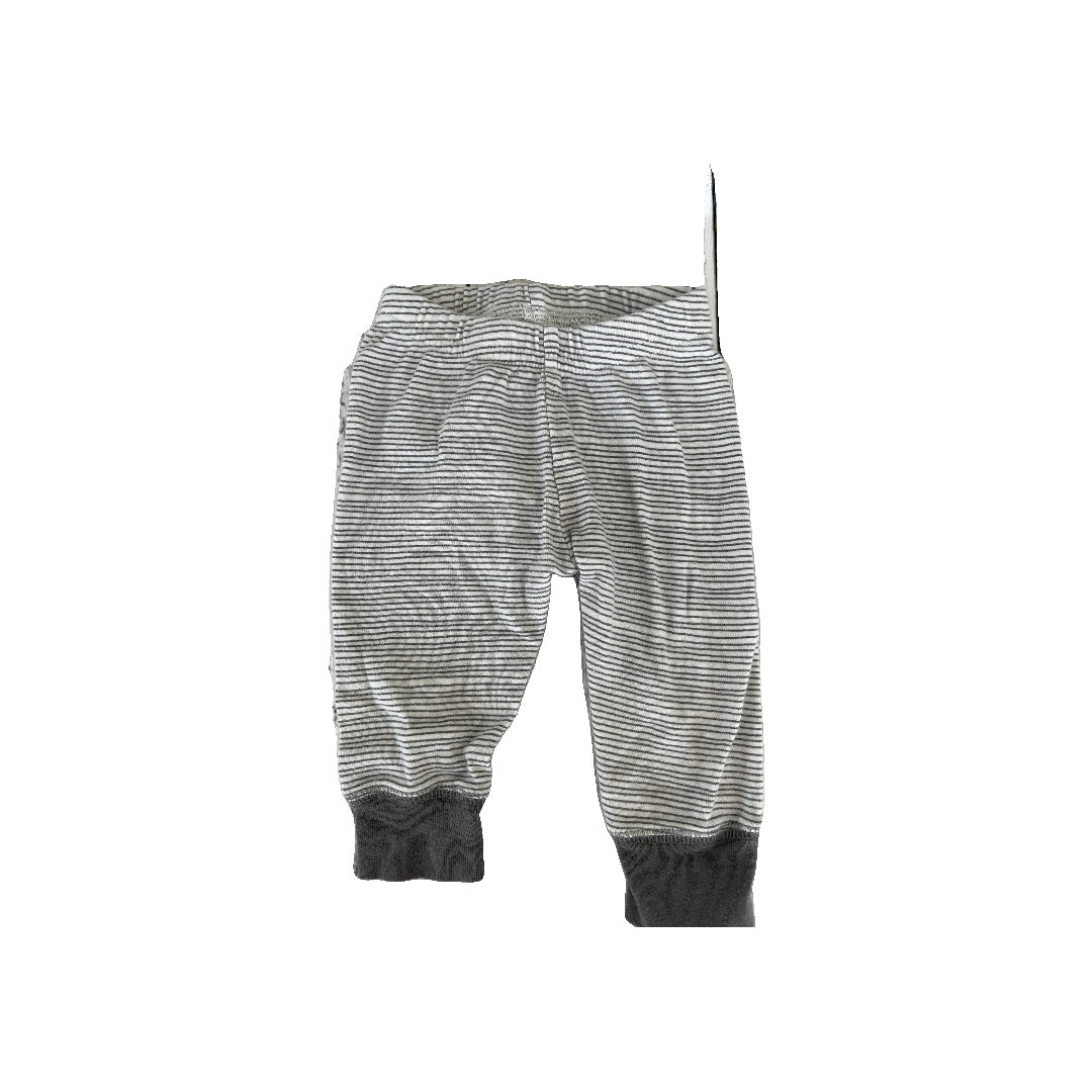 Lamaze Boys Grey | White | Stripe Pants Size: 3 months Grey | White | Stripe