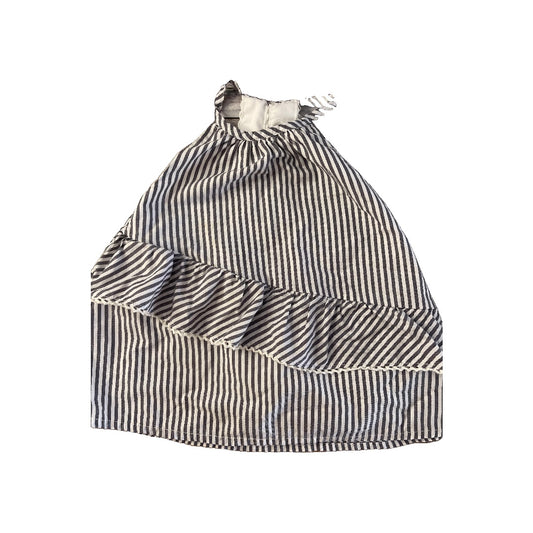 Max Studio Girls Grey | White | Stripe Tank Top Size: 2T Grey | White | Stripe