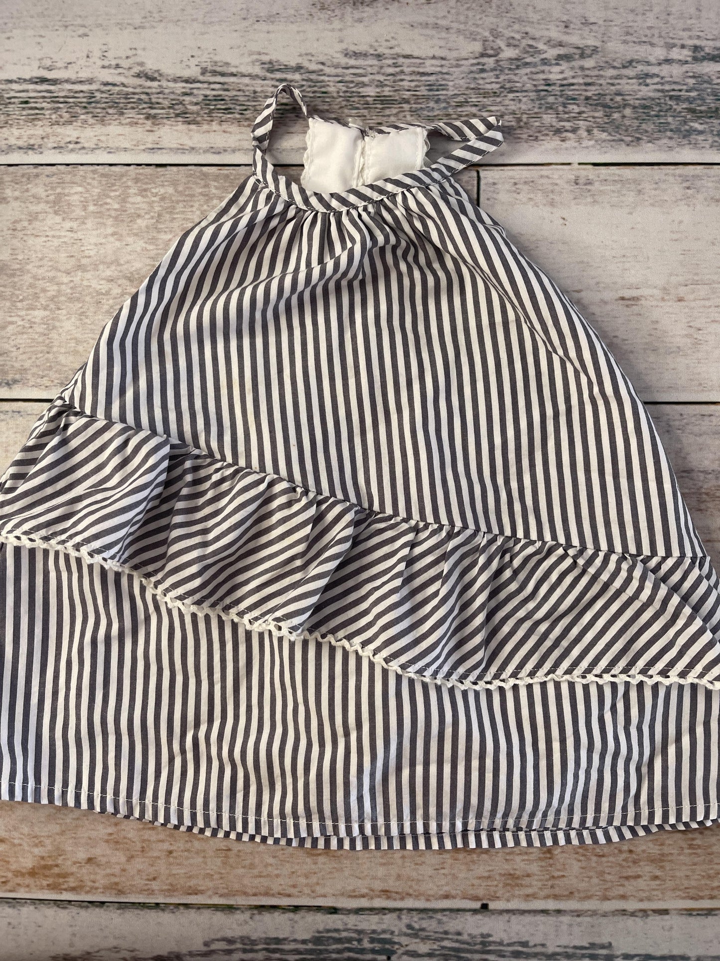 Max Studio Girls Grey | White | Stripe Tank Top Size: 2T Grey | White | Stripe