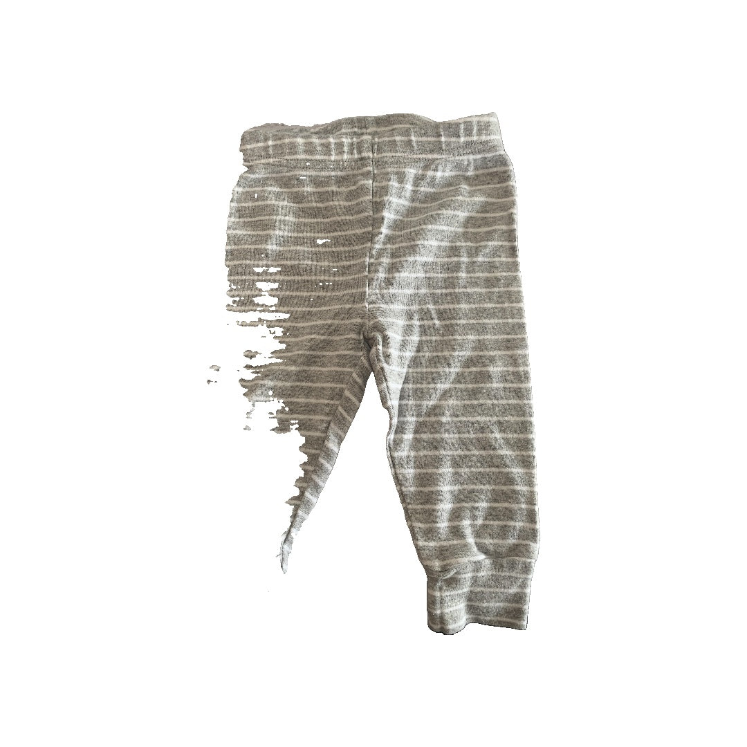 Carters Boys Grey | White | Stripe Pants Size: 6-9 months Grey | White | Stripe