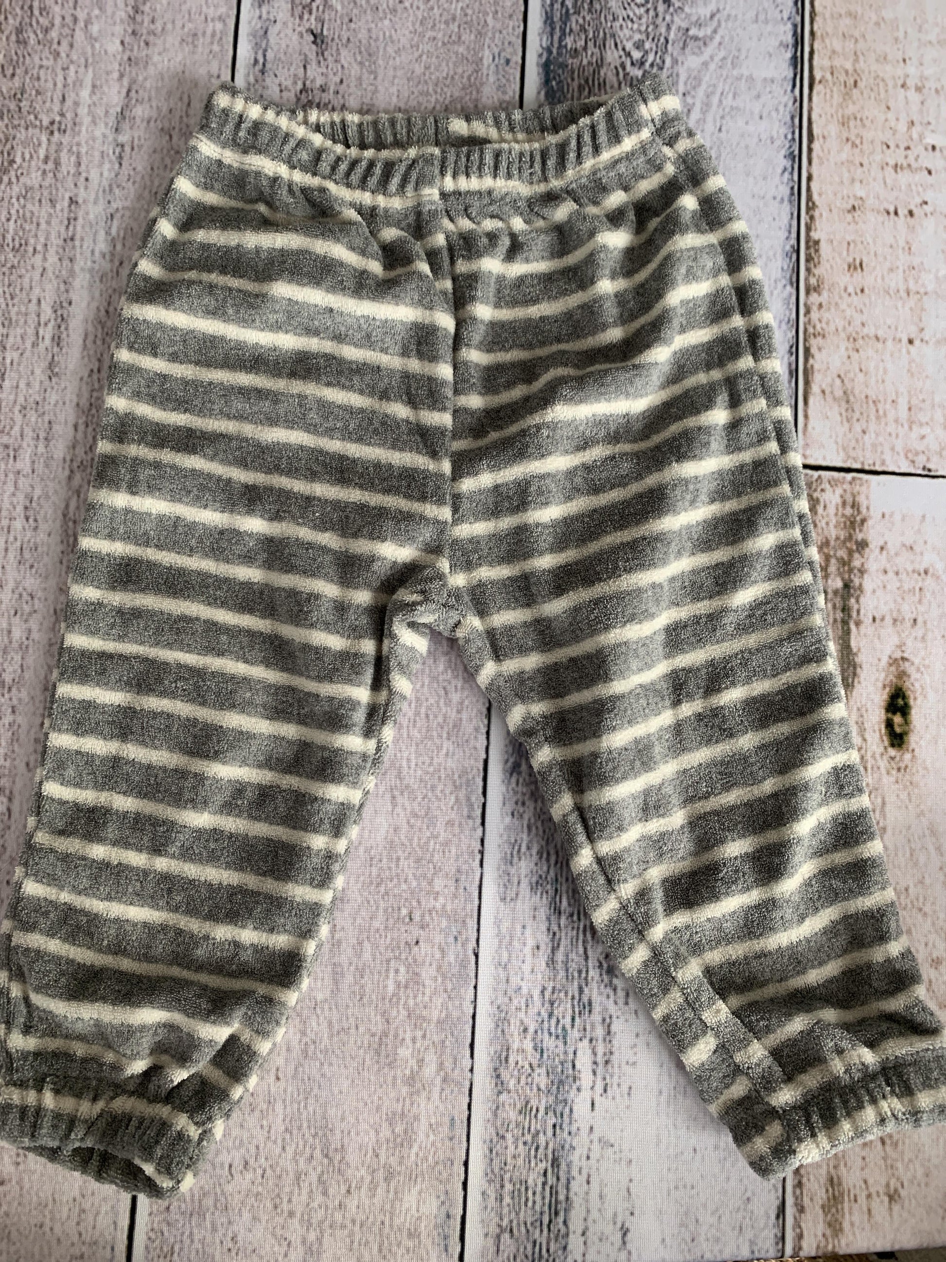 My Bebe Boys Grey | White | Stripe Pants Size: 18-24 months Grey | White | Stripe