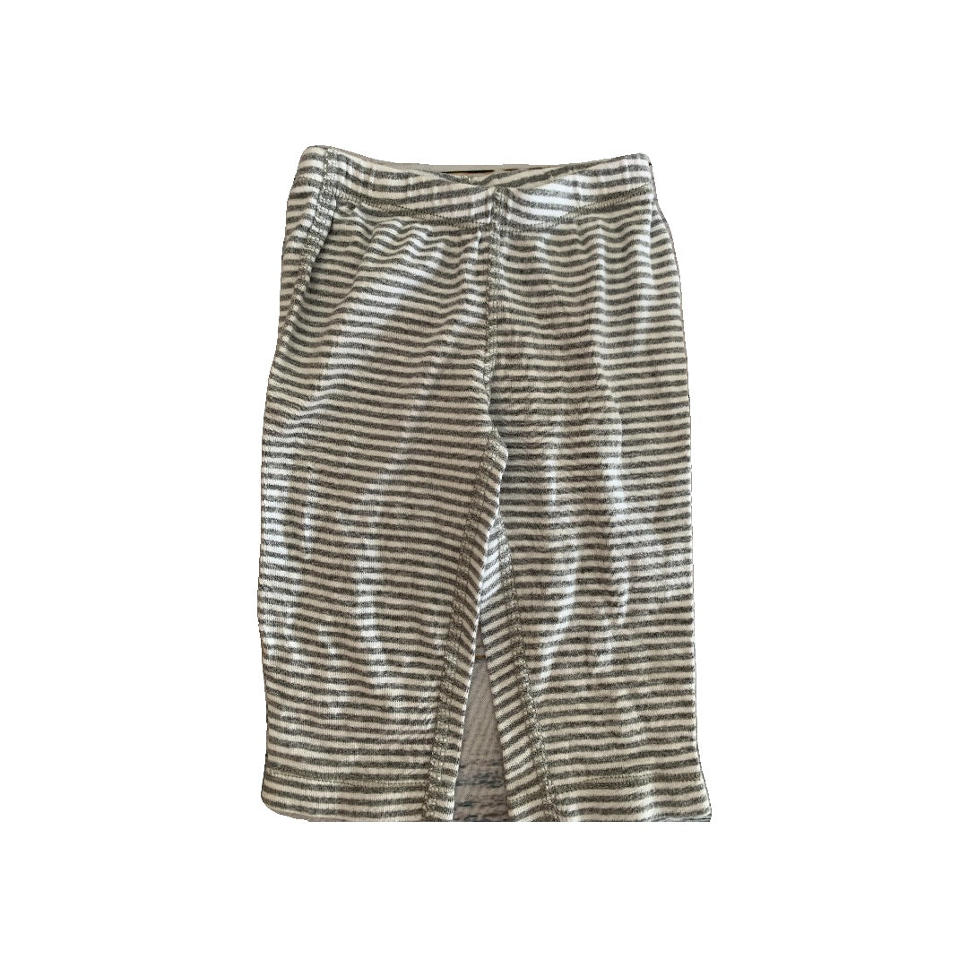 Burt's Bees Boys Grey | White | Stripe Pants Size: 0-3 months Grey | White | Stripe