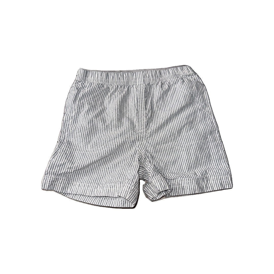 Carters Boys Grey | White | Stripe Shorts Size: 12 months Grey | White | Stripe