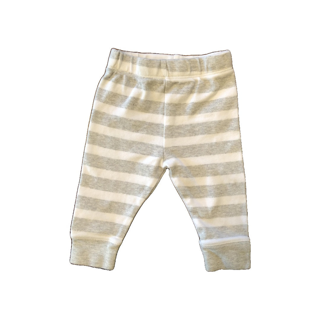 Cloud Island Boys Grey | White | Striped Pants Size: Newborn Grey | White | Striped