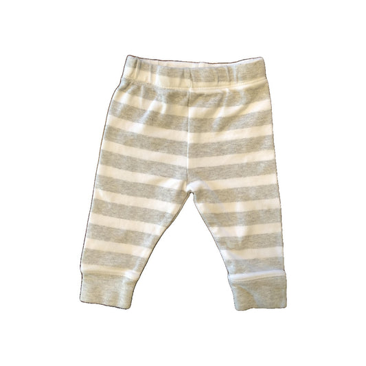Cloud Island Boys Grey | White | Striped Pants Size: Newborn Grey | White | Striped