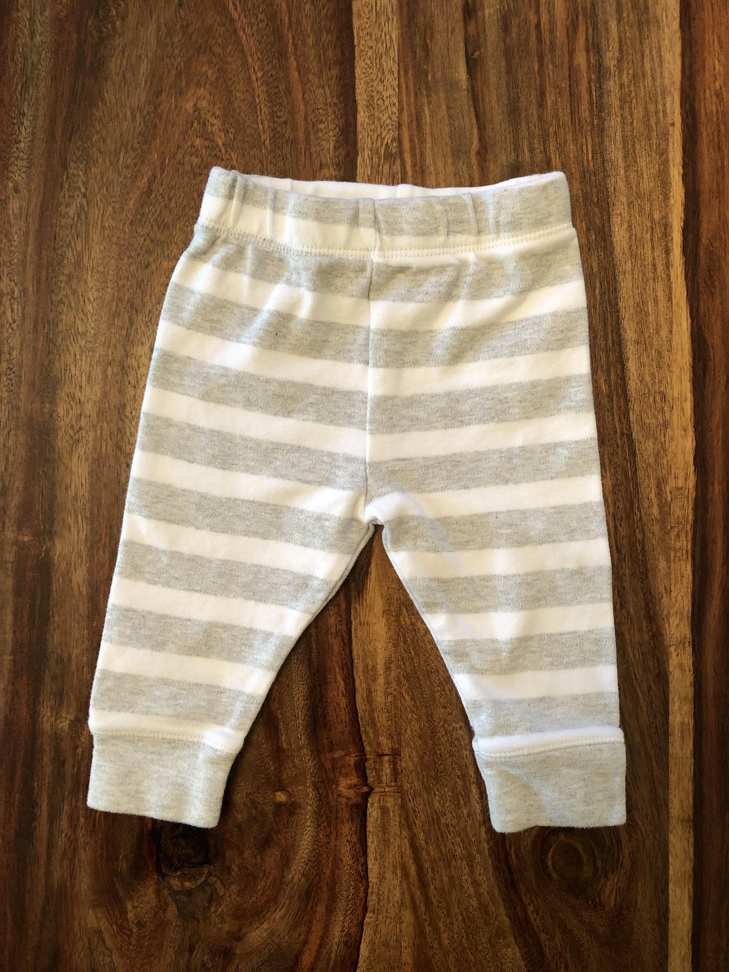 Cloud Island Boys Grey | White | Striped Pants Size: Newborn Grey | White | Striped