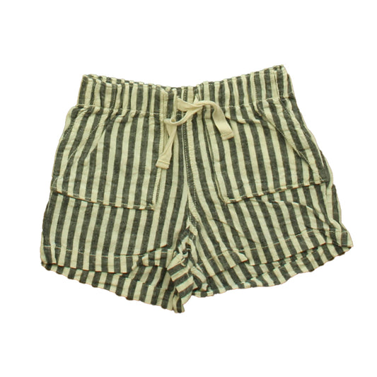 Tea Girls Grey | White | Stripes Shorts Size: 3T Grey | White | Stripes