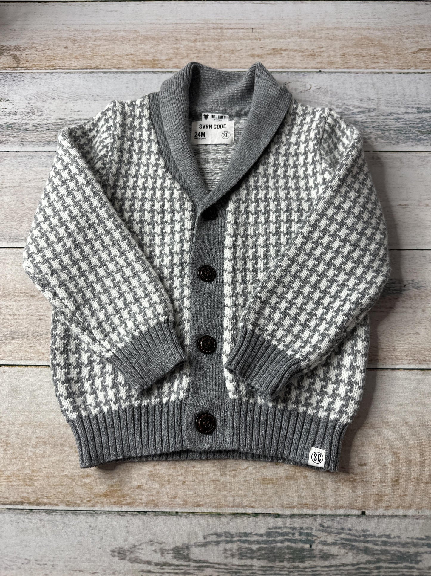Sovereign Code Boys Grey | White Sweater Size: 18-24 months Grey | White