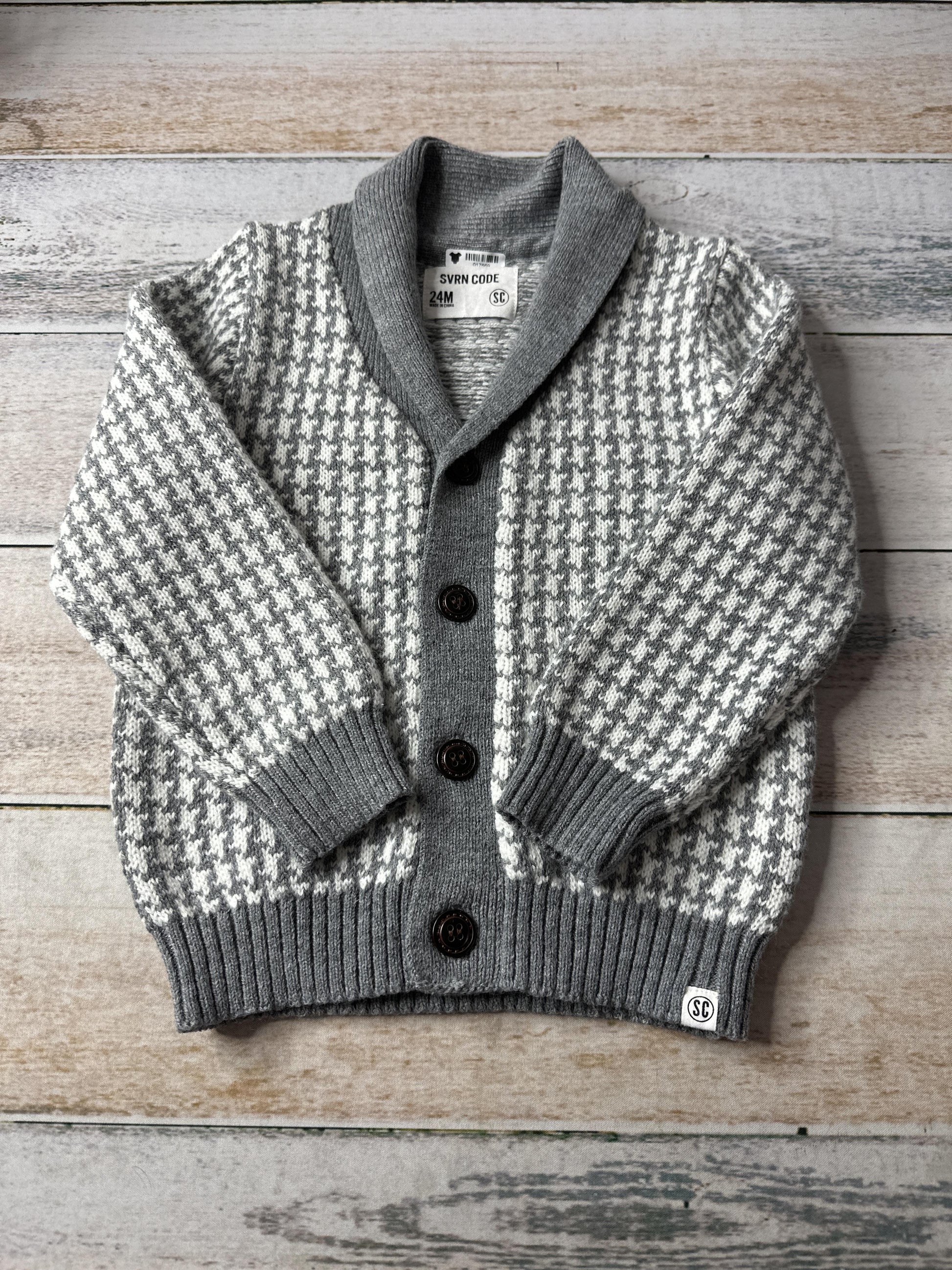 Sovereign Code Boys Grey | White Sweater Size: 18-24 months Grey | White