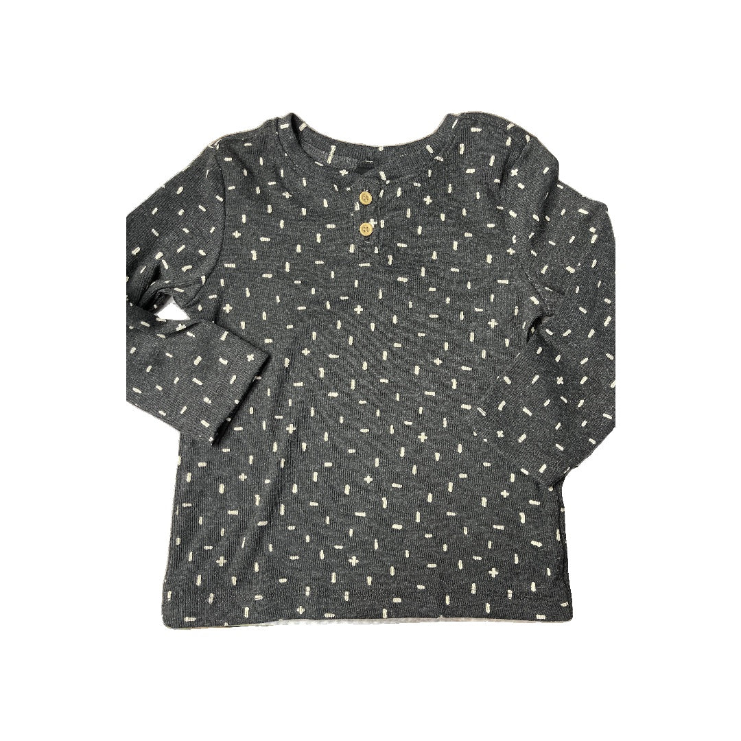 Art Class Unisex Grey | White Long Sleeve T-Shirt Size: 2T Grey | White