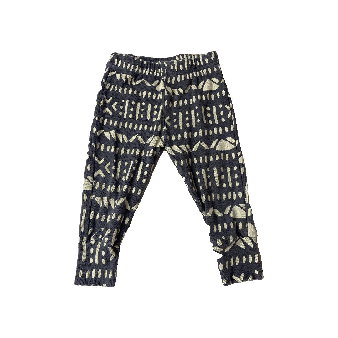 Oliver & Rain Unisex Grey | White Pajamas Size: 12 months Grey | White