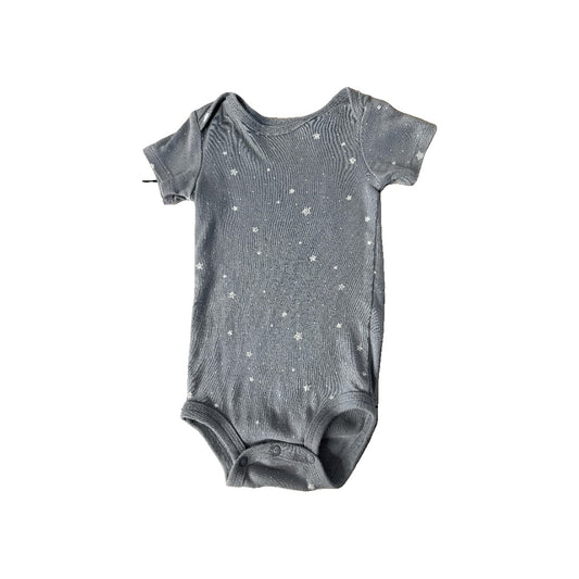 Carters Boys Grey | White Onesie Size: 12 months Grey | White