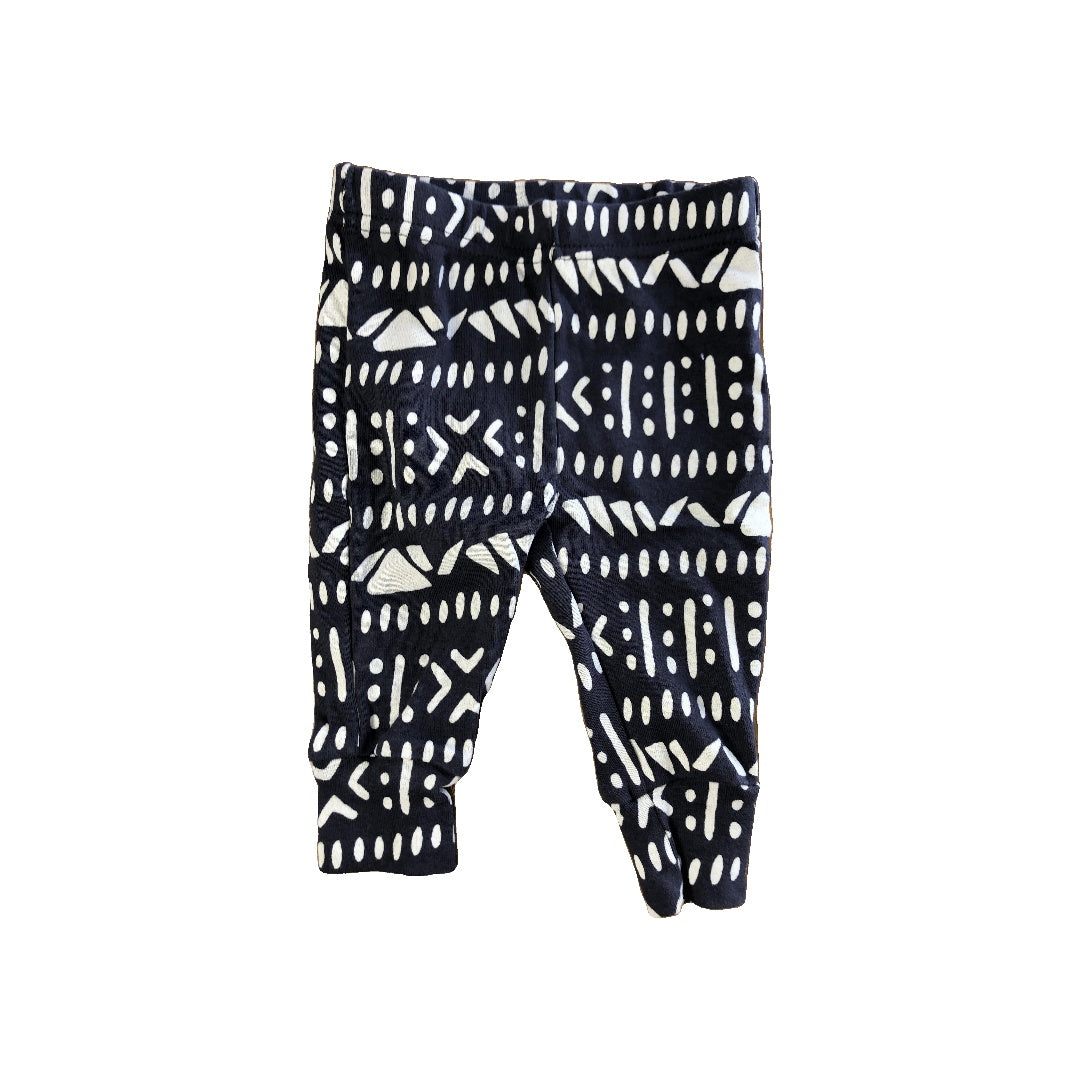 Oliver & Rain Unisex Grey | White Pants Size: 6 months Grey | White