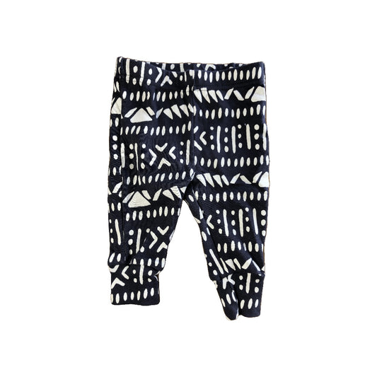 Oliver & Rain Unisex Grey | White Pants Size: 6 months Grey | White