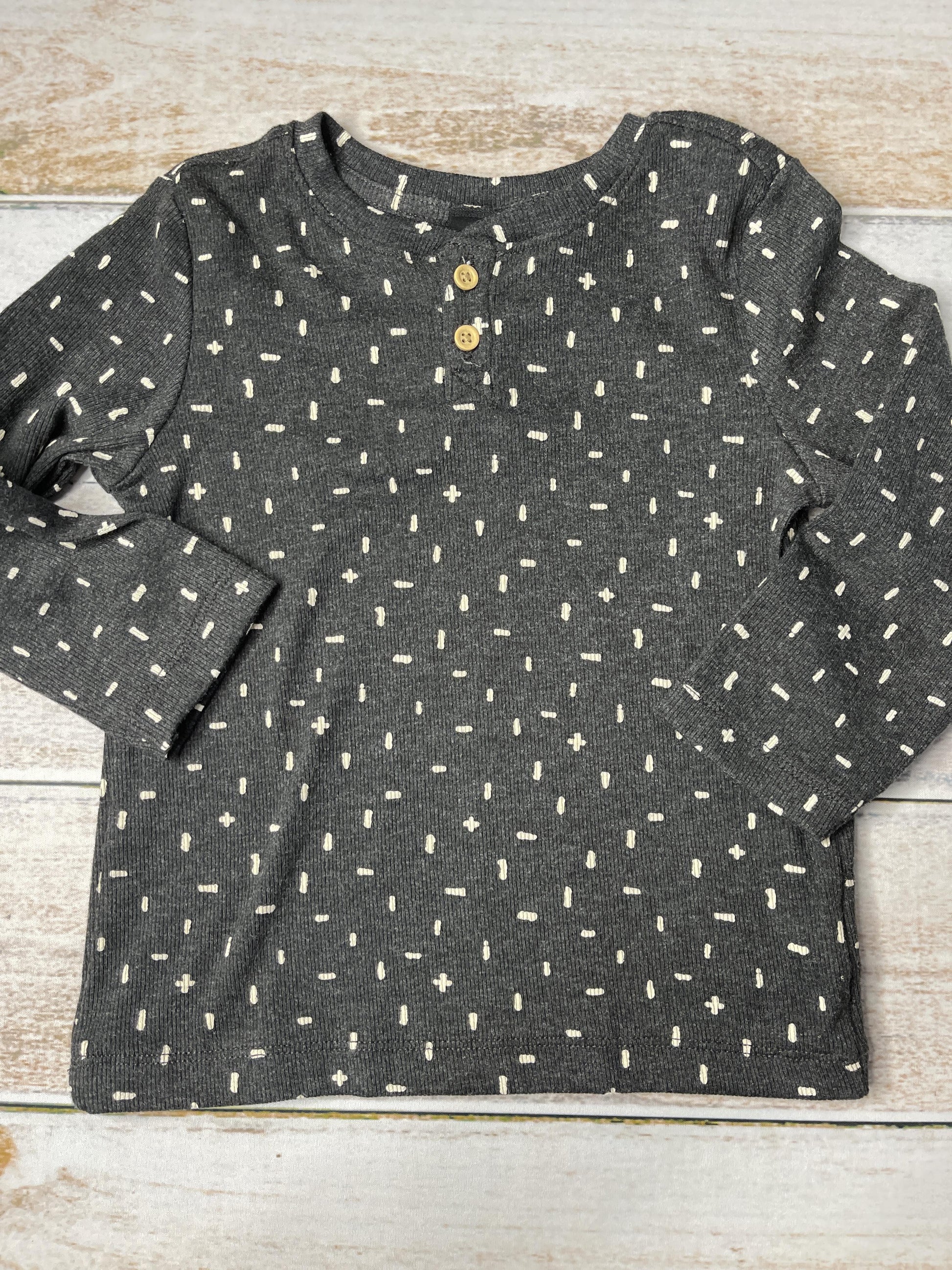 Art Class Unisex Grey | White Long Sleeve T-Shirt Size: 2T Grey | White