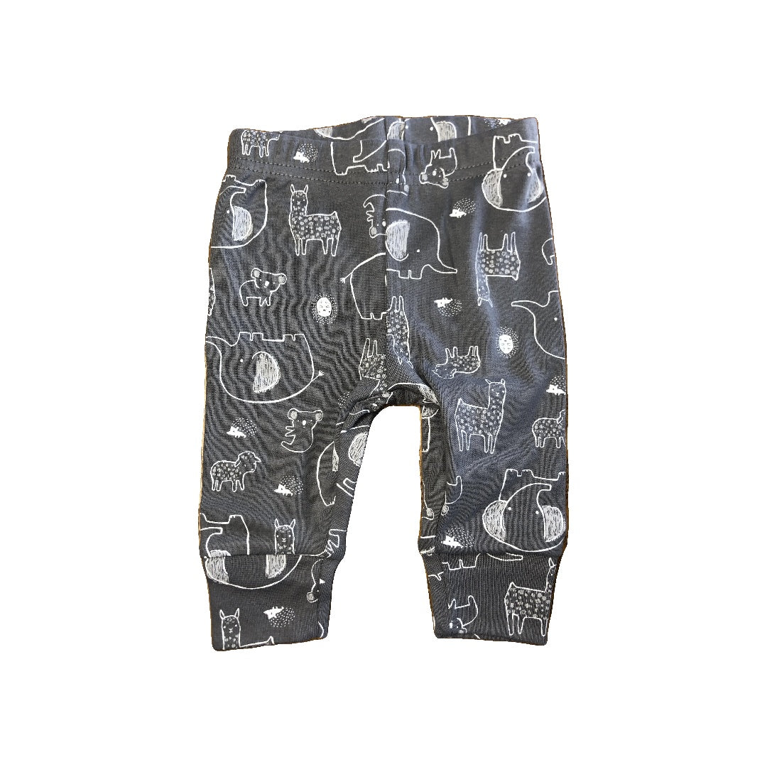 Carters Unisex Grey | White Pants Size: 3 months Grey | White