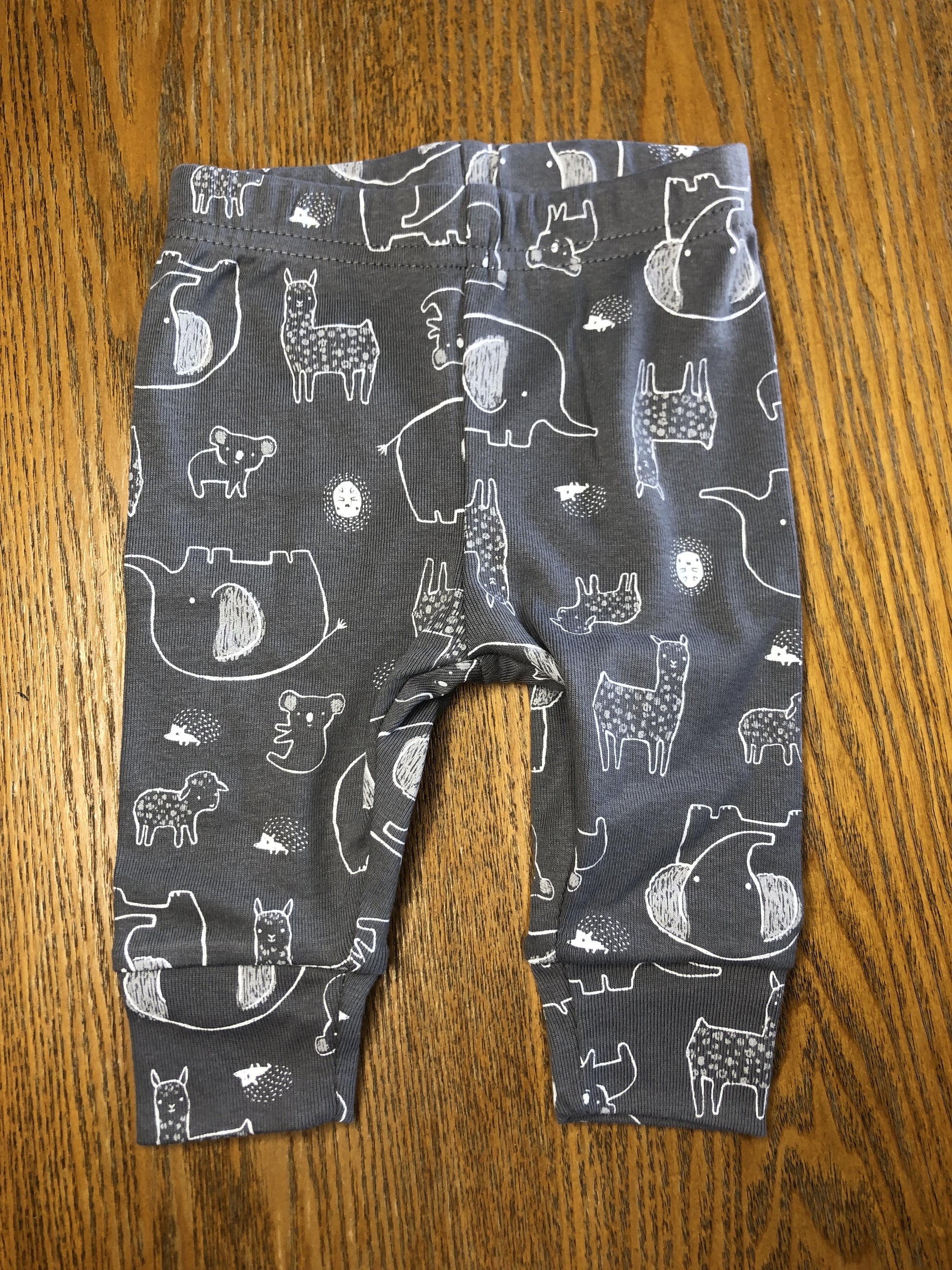 Carters Unisex Grey | White Pants Size: 3 months Grey | White