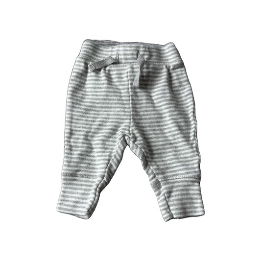 Cat & Jack Girls Grey | White Pants Size: Newborn Grey | White