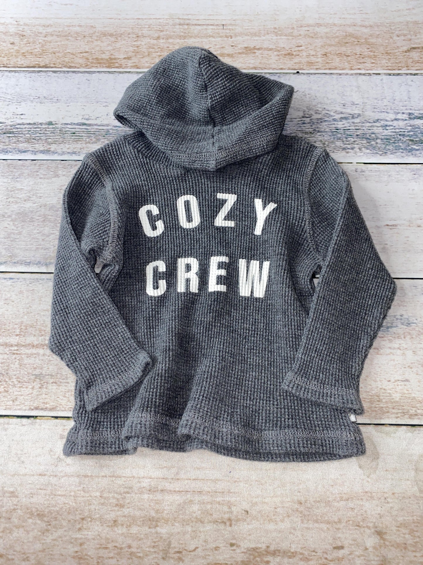 Mini Heroes Unisex Grey | White Hoodie Size: 18 months Grey | White