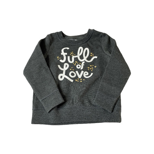 Cat & Jack Girls Grey | Words Sweater Size: 3T Grey | Words