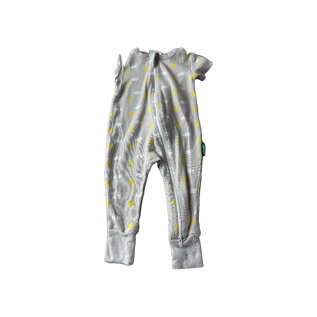 Parade Unisex Grey | Yellow | White Romper Size: 3-6 months Grey | Yellow | White
