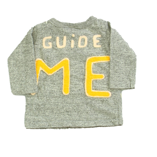 Denim Dungaree Boys Grey | Yellow Sweatshirt Size: 18-24 Months Grey | Yellow
