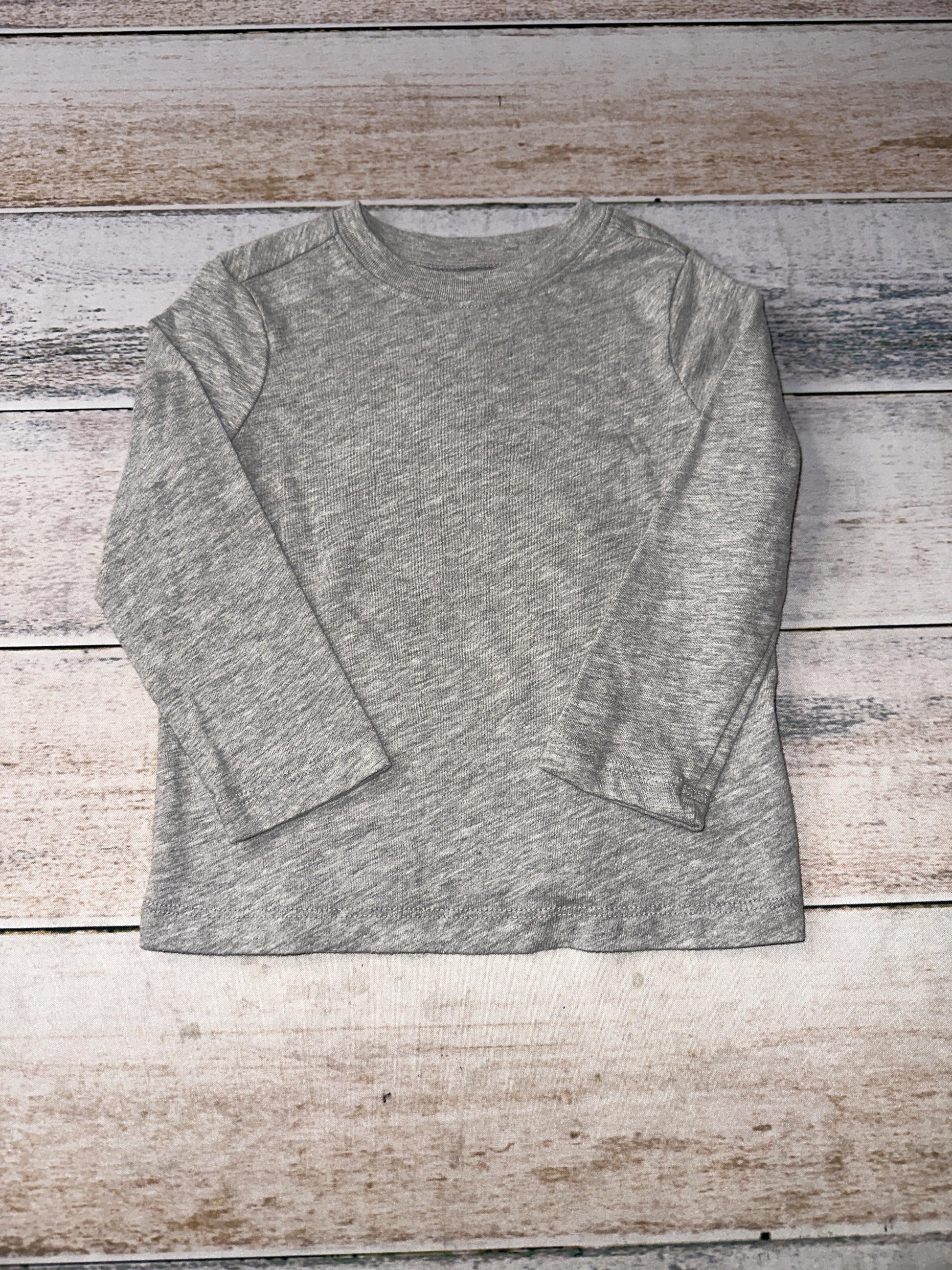 Old Navy Unisex Grey Long Sleeve Shirt Size: 2T Grey