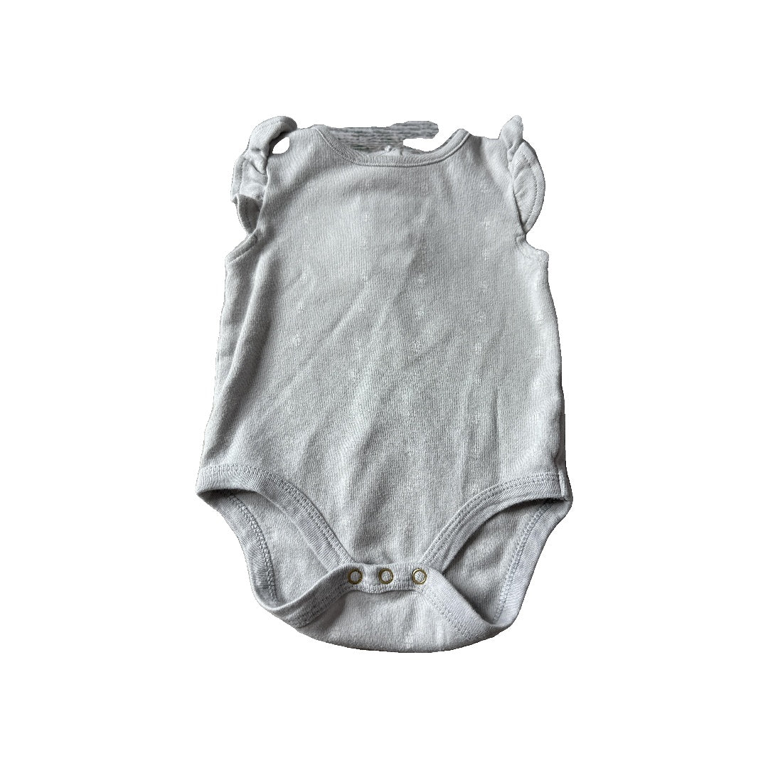 Nate Berkus Unisex Grey Onesie Size: 3-6 months Grey