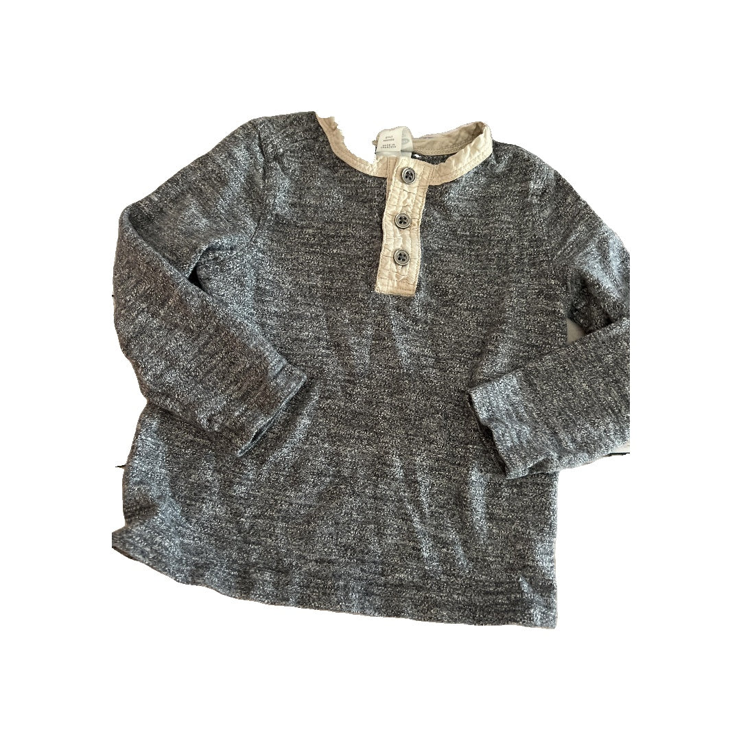 Old Navy Boys Grey Long Sleeve Shirt Size: 3T Grey