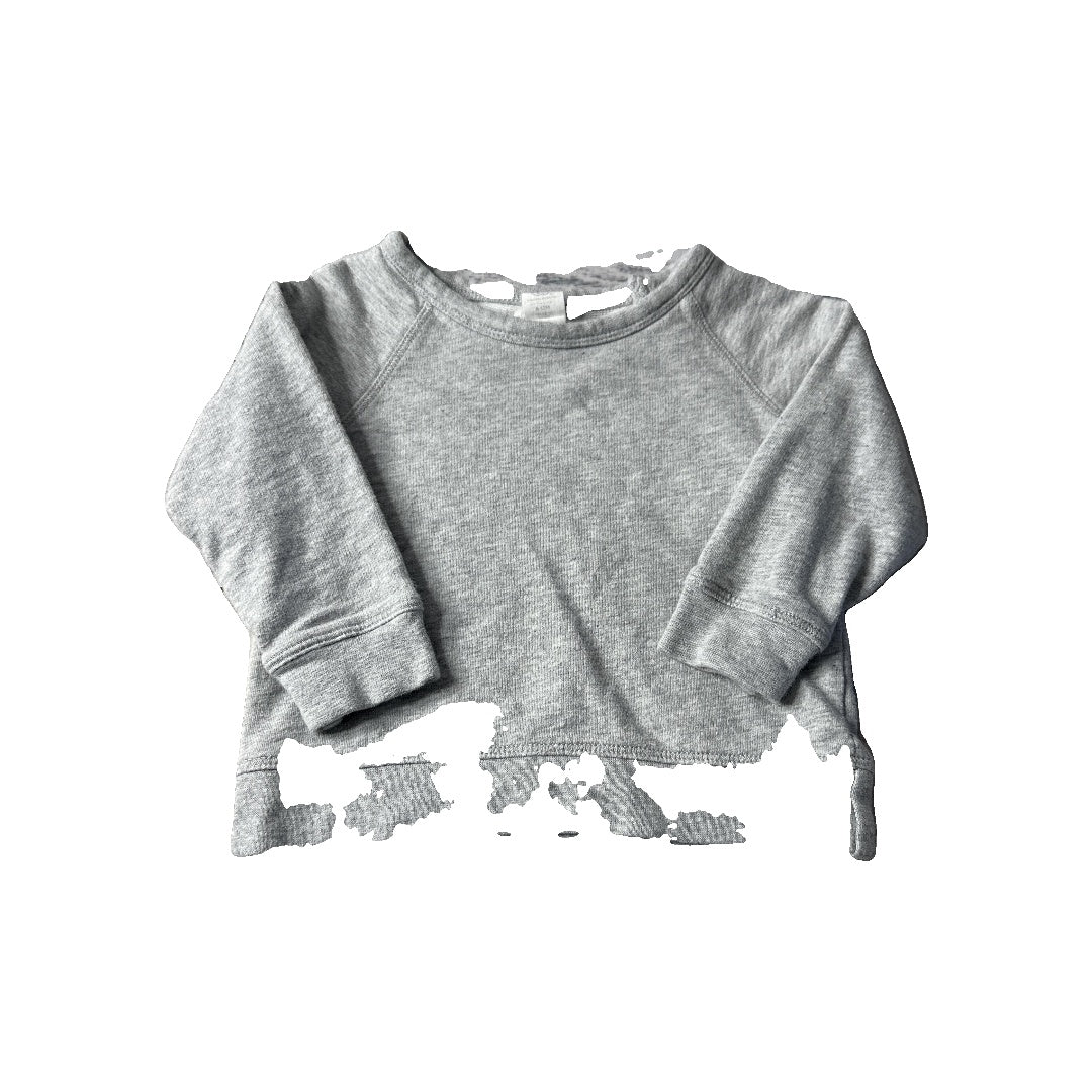 Colored Organics Unisex Grey Sweater Size: 6-12 months Grey